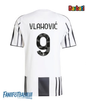 Juventus Dusan Vlahovic #9 Tricou Fotbal Replică 2025-26 Barbati Acasa